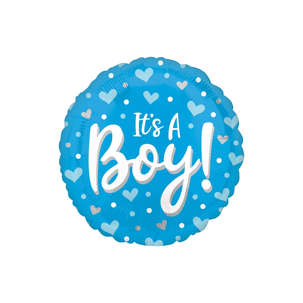 17" It's a Boy Mylar Balloon