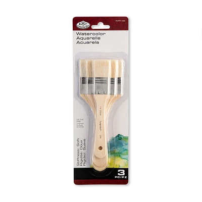 Royal & Langnickel® Large Area Soft 3 Piece Watercolor Brush Set