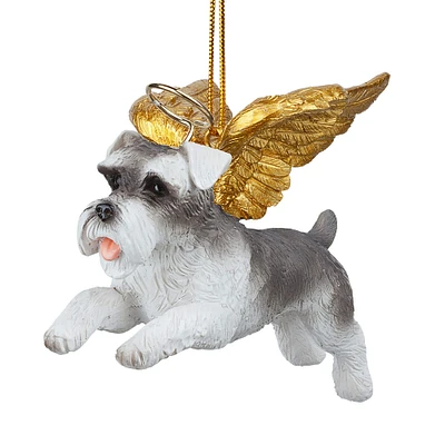 Design Toscano Honor the Pooch Mini Schnauzer Angel Ornament