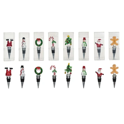 Holiday Icon Wine Stopper Set