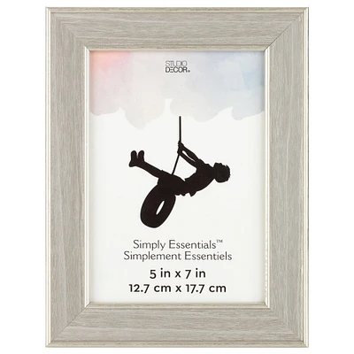 Gray with Silver Edge 5" x 7" Frame, Simply Essentials™ by Studio Décor®