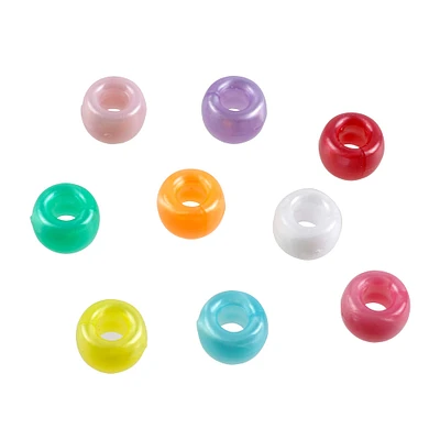 12 Pack: 1lb. Multicolor Pastel Pony Beads by Creatology™, 6mm x 9mm