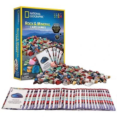 12 Pack: National Geographic™ S.T.E.M. Rock & Mineral Card Games