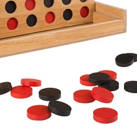 Toy Time Classic Four in a Row Wooden Game