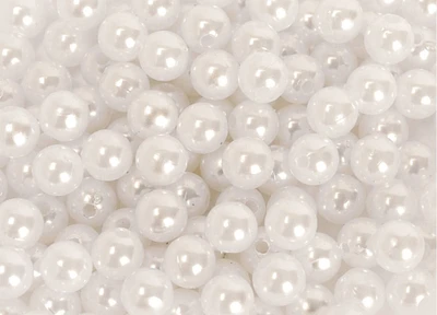 S&S Worldwide® 8mm Faux Pearl Beads, 8oz.