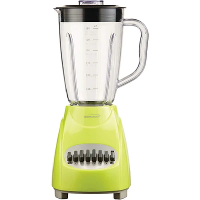 Brentwood Lime Green 12-Speed + Pulse Electric Blender