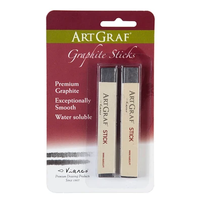 6 Packs: 2 ct. (12 total) Global Art ArtGraf® Water-Soluble Graphite Sticks