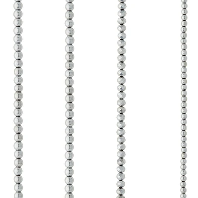 12 Packs: 4 ct. (48 total) Silver Glass Mixed Beads by Bead Landing™