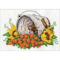 Design Works™ Bucket Mouse Mini Counted Cross Stitch Kit