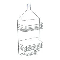 Bath Bliss Gray 2 Tier Shower Caddy