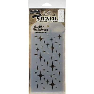 Stampers Anonymous Tim Holtz® Sparkle Layered Stencil, 4" x 8.5"