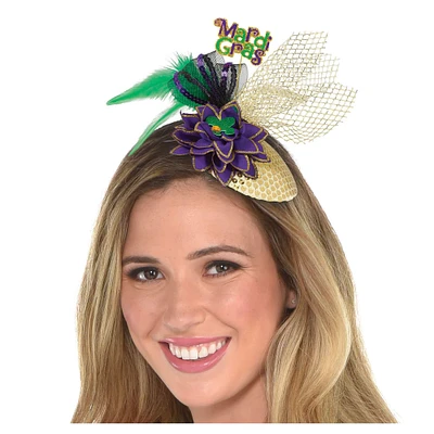 Mardi Gras Fascinator Clip