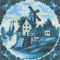 RTO Antique Dutch Windmill I Counted Cross Stitch Kit