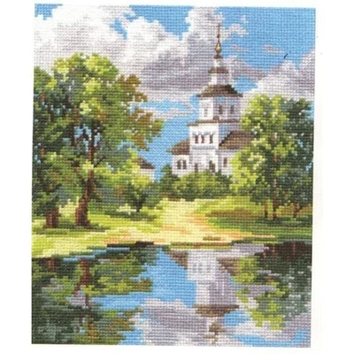 Alisa The Church Near The Pond Cross Stitch Kit