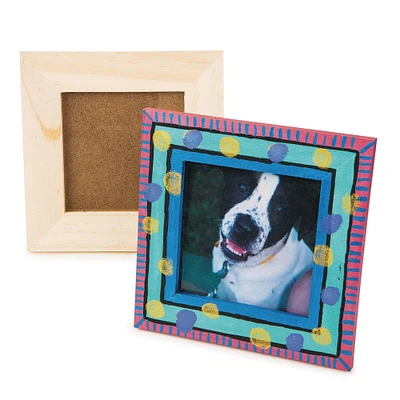 S&S Worldwide® 6" x 6" Unfinished Wooden Frame, 12ct.
