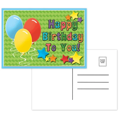 Top Notch Teacher Products® Happy Birthday Postcards, 12 Packs of 30