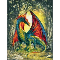 RIOLIS® Forest Dragon Stamped Cross Stitch Kit