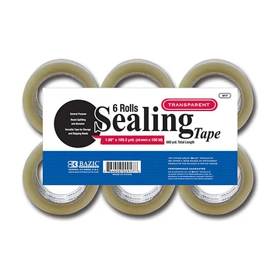 BAZIC® Clear Sealing Tape, 6ct.