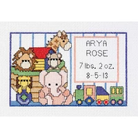 Janlynn® Noah's Ark Birth Sampler Mini Counted Cross Stitch Kit