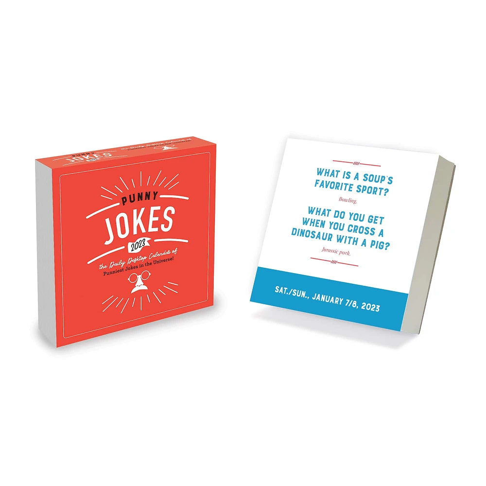 TF Publishing 2023 Punny Jokes Daily Desktop Calendar