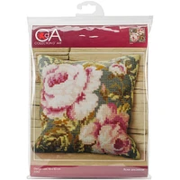 Collection D'Art® Stamped Needlepoint Rose Ancienne Cushion Kit