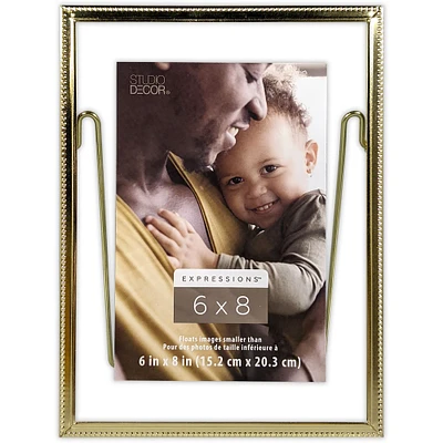 Gold Beaded 6" x 8" Float Frame, Expressions™ by Studio Décor®