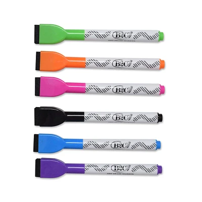 6 Color Magnetic Dry Erase Markers by B2C™