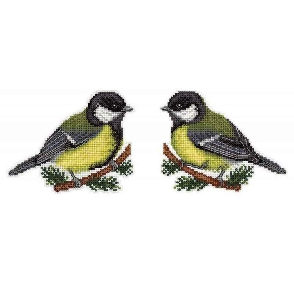 Birds Plastic Canvas Counted Cross Stitch Kit