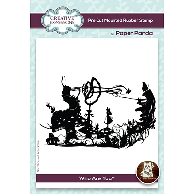 Creative Expressions by Paper Panda Who Are You? Pre Cut Rubber Stamp