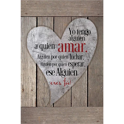 Yo Tengo Alguien A Quien Amar: I Have Someone To Love Plaque with Easel