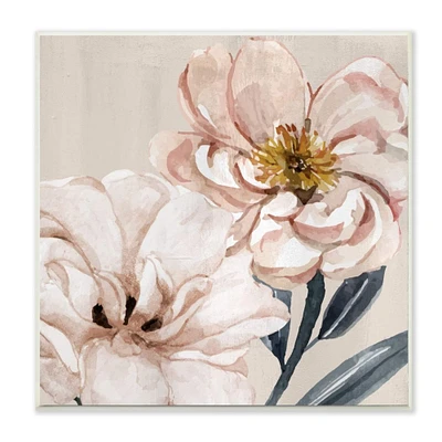 Stupell Industries Pink Poppy Petals Organic Soft Spring Florals,12" x 12"