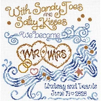 Imaginating Salty Kisses Wedding Counted Cross Stitch Kit