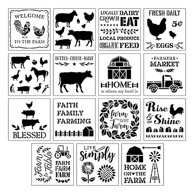 6 Pack: Farmhouse Stencils by Craft Smart®, 12" x 12"