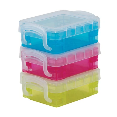 12 Packs: 3 ct. (36 total) Super Stacker® Assorted Color Bitty Boxes