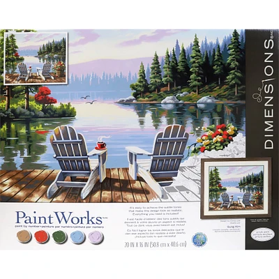 Dimensions® PaintWorks™ Lakeside Morning Paint-by-Number Kit