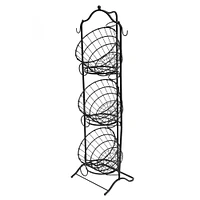 4ft. Wire 3-Tier Basket with Removable Tilted Baskets