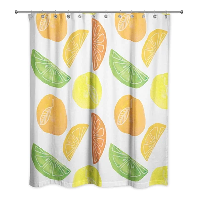 Citrus Fruit Pattern 71" x 74" Shower Curtain