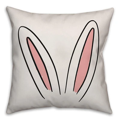 Reversible Bunny Ears & Tail Throw Pillow