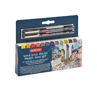 Derwent Line & Wash Paint Pan 12 Color Set