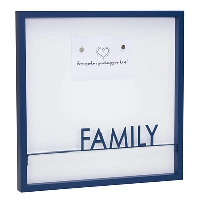 Blue Family Memo Board