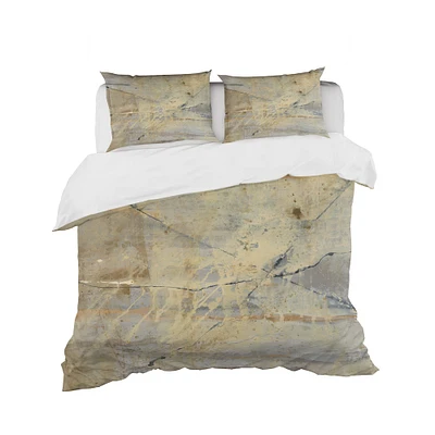 Designart 'Geometric Cream Block III' Geometric Bedding Set