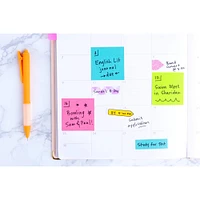 Post-it® Bright 3" x 3" Notes Cube, 400 Sheets