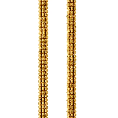 Gold Bumpy Metal Rondelle Beads, 6mm by Bead Landing™