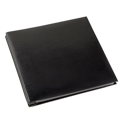 6 Pack: Black Mega Faux Leather Scrapbook, 12" x 12" by Recollections®