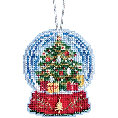 Mill Hill® Christmas Tree Snow Globe Ornament Beaded Counted Cross Stitch Kit