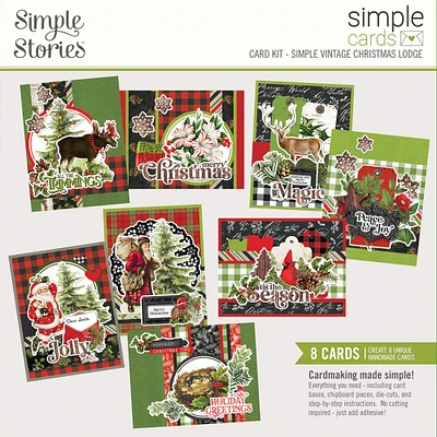 Simple Stories Simple Cards Simple Vintage Christmas Lodge Card Kit