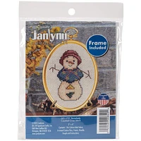 Janlynn® Snowlady with Frame Counted Cross Stitch Kit