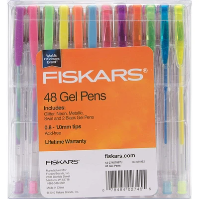 Fiskars® Medium Point 0.8mm Gel Pen Set
