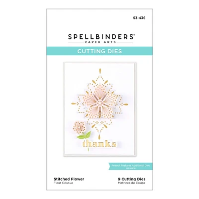 Spellbinders® Spring Into Stitching Stitched Flower Etched Dies