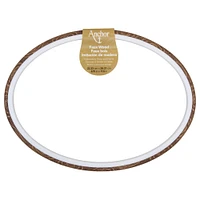 12 Pack: Anchor® 11.5" Faux Wood Oval Embroidery Hoop & Frame